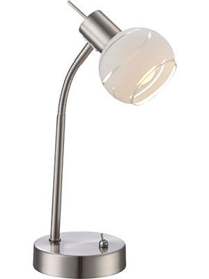 LED table lamp ELLIOTT matt nickel, Globo 54341-1T