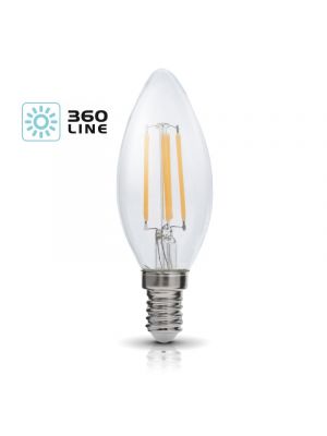 LED light bulb K-Light E14 FSW 4W-3000K/440lm 360 Line