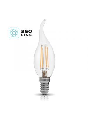 LED light bulb K-Light E14 FDE 4W-3000K/440lm 360 Line