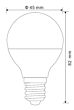 Energy saving (LED) light bulb E14 ILLU 5W 3000K , Globo 10641